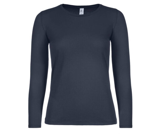 Ceci est un tee shirt manche longue pour femme de couleur navy.