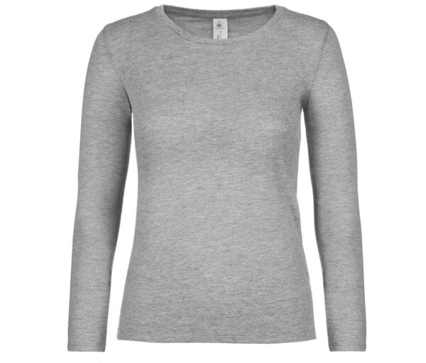 Ceci est un tee shirt manche longue pour femme de couleur sport grey.