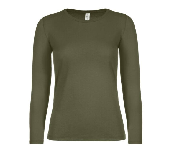 Ceci est un tee shirt manche longue pour femme de couleur urban khaki.