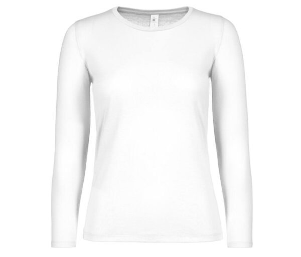 Ceci est un tee shirt manche longue pour femme de couleur white.